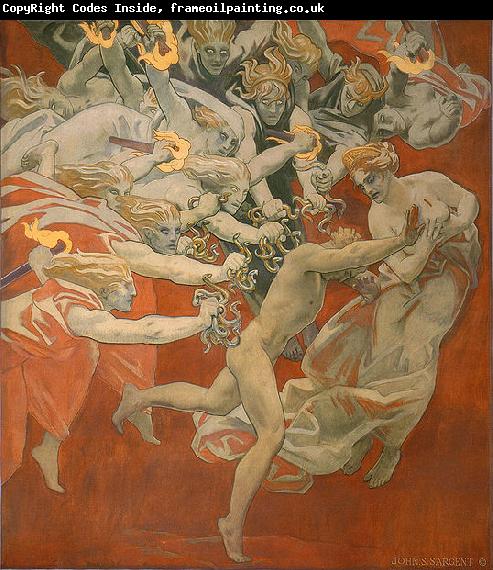 John Singer Sargent Orestes Pursued by the Furies